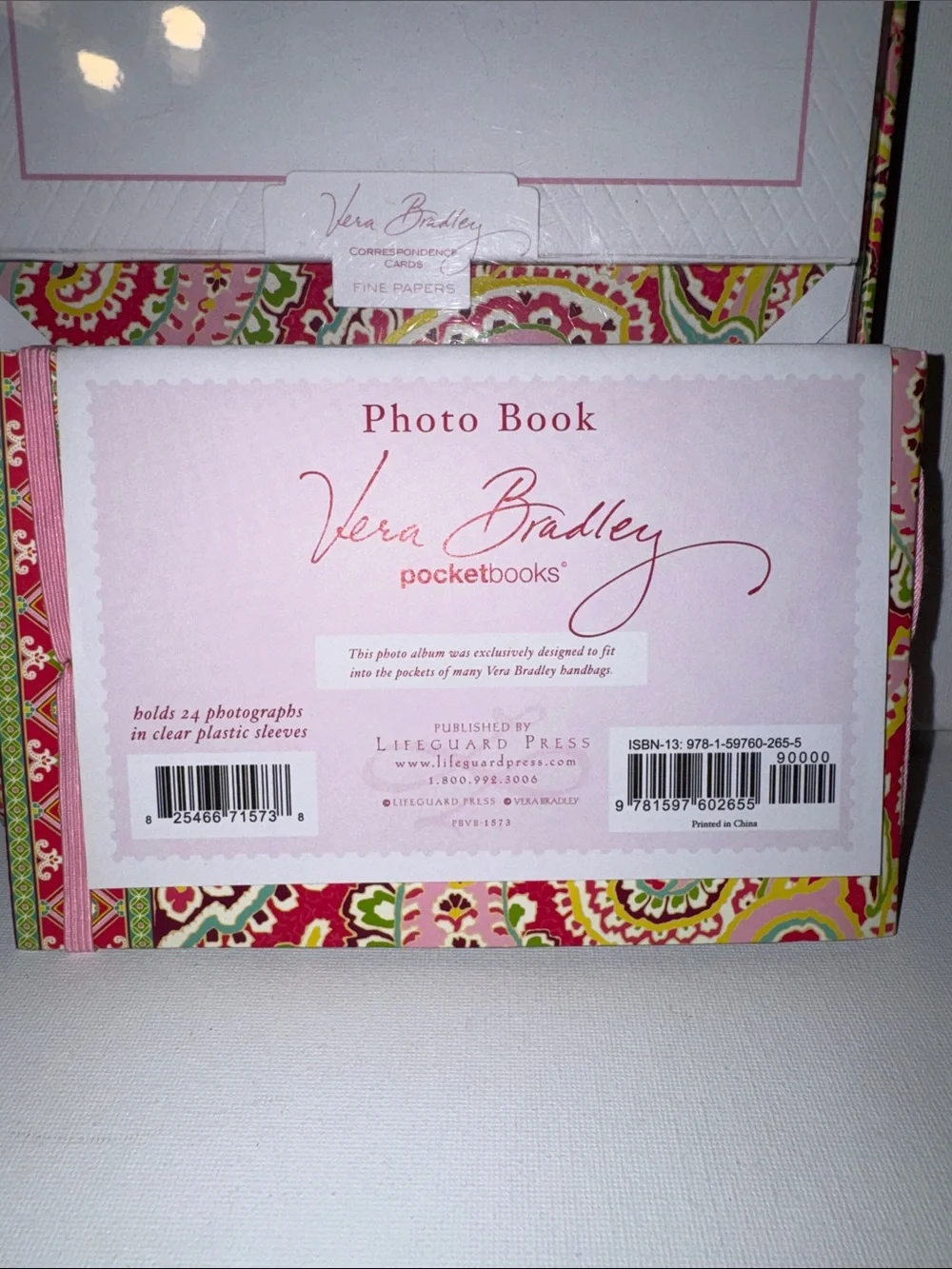 Vintage Vera Bradley Stationery Set - Photo Album & Correspondence Cards